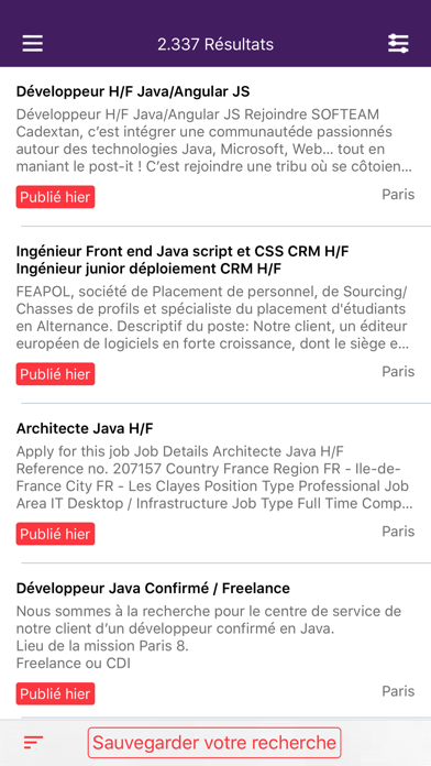 Screenshot #2 pour Mitula Emploi