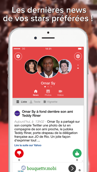 Screenshot #1 pour Gossip Addict – Rumeurs et actualités People