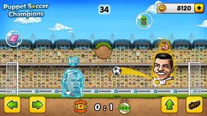 Screenshot #1 pour Puppet Soccer Champions - Le championnat des marionnettes qui ont la grosse tête