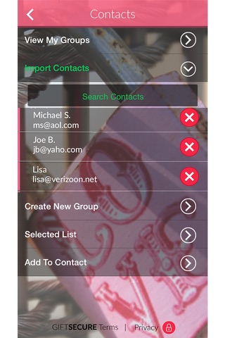 GIFTSECURE screenshot 2