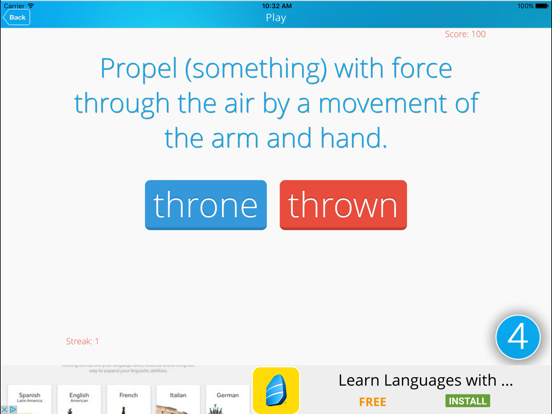 Screenshot #5 pour Homophones: The Game