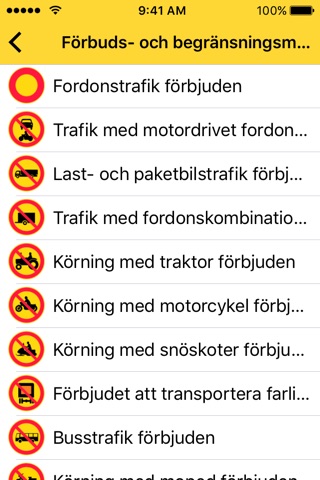 Traffic signs in Finland screenshot 2