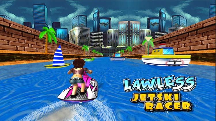 Lawless Jetski Racer -Free ( 3d Stunt Race Games for Boys and Girls ) screenshot-0