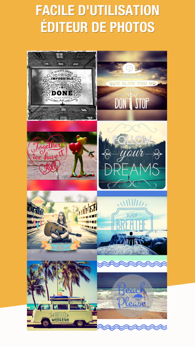 Screenshot #1 pour Picture Dessiner Typographie Texte Editeur Photos