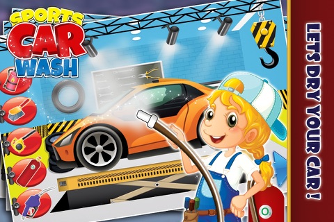 Sports Car Wash – Repair & cleanup vehicle in this spa salon game for kids screenshot 4