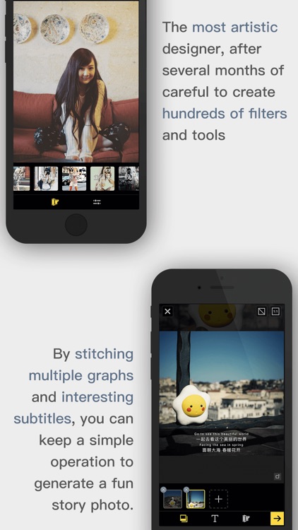 Danmo - Beauty Snap Story Splicing Camera · Photos Become Film Video