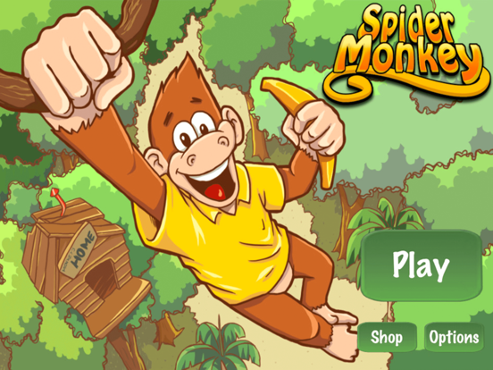 Spider Monkey: Slide and Jump! iPad app afbeelding 1