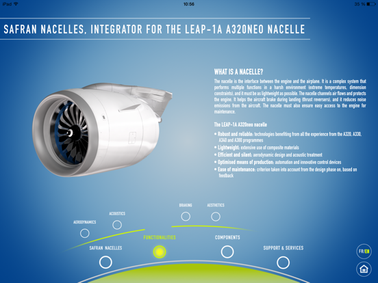 Safran Nacelles, integrator for the LEAP-1A A320neo nacelle app screenshot 3