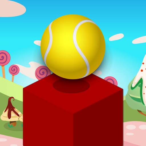 Cube Skip Ball Games - Reach up high in the sky play this endless blocks stacking free icon