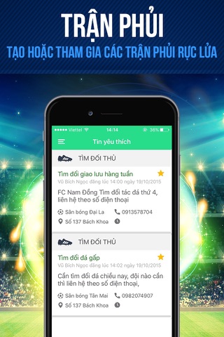 Vivu – Bóng đá phủi screenshot 3