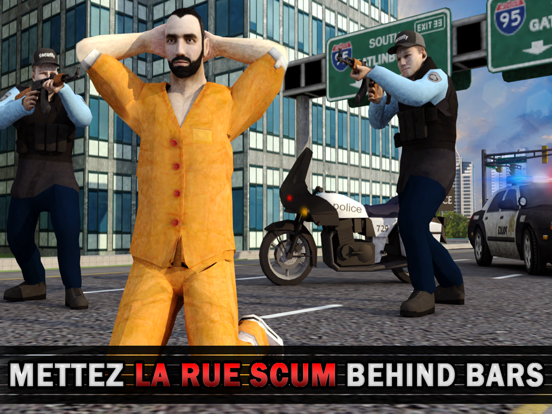 Screenshot #4 pour Police Vélo Crime Patrouille Chasse Fusil Tireur
