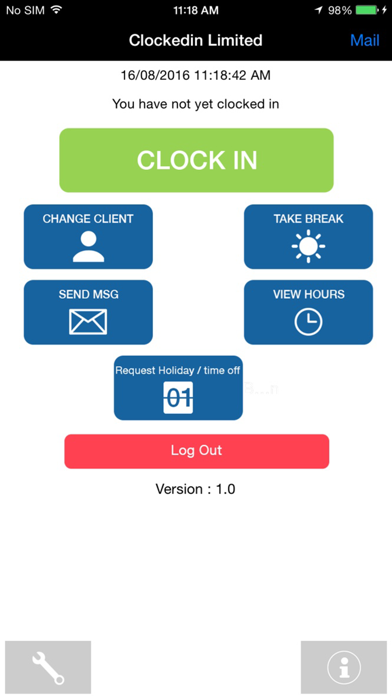 Screenshot #2 pour ClockedIn Geo-fence