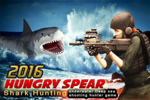 2016 Hungry Spear Shark Hunting - Underwater Deep Sea Shooting Hunting Game screenshot 3