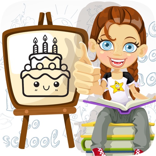 Cake Candy Colorbook Educational Coloring Game for Kids & Toddlers icon