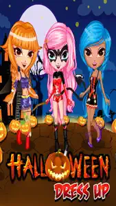 Halloween Vampire Girl Costume Dress Up Free Games screenshot #1 for iPhone