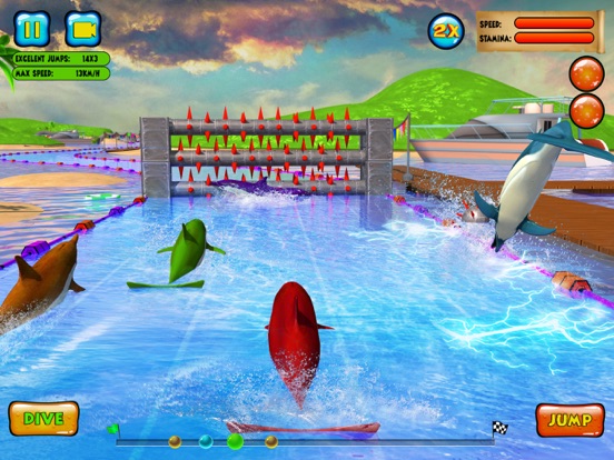 Dolphin Racing 3D iPad screenshot 3 - Games app