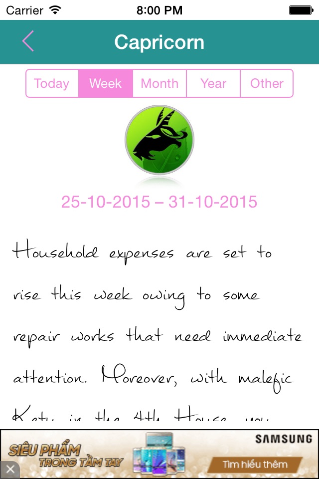 Daily, Weekly, Monthly and Yearly HoroScope screenshot 3