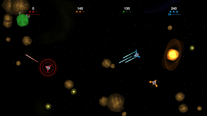 Screenshot #1 pour Asteroids: Multiplayer Arcade Party