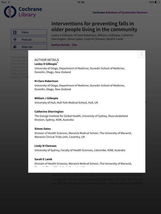 Cochrane Library screenshot-4