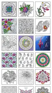 mindfulness coloring - anti-stress art therapy for adults (book 2) iphone screenshot 2