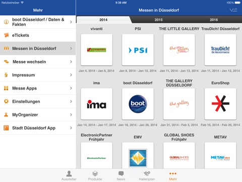 Messe Düsseldorf App screenshot 4