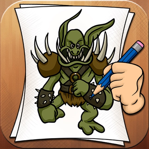 Learning To Draw Scarry Creatures iOS App