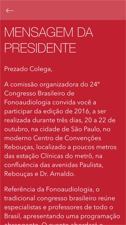 Congresso Bras. De Fono 2016