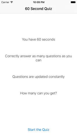 Game screenshot 60 Second Quiz - Trivia on the go mod apk