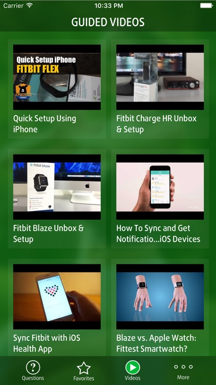 Guide for Fitbit app