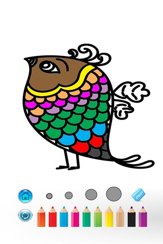 First Bird Book Coloring kids & toddlers educational screenshot 3