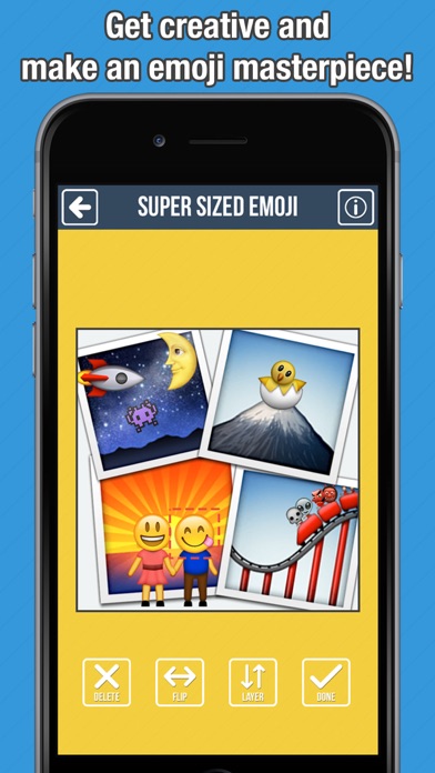 Screenshot #2 pour Super Sized Emoji - Big Emoticon Stickers for Messaging and Texting