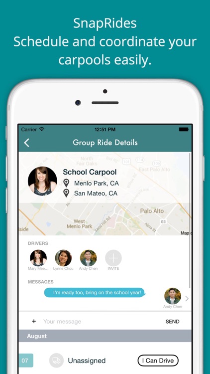 SnapRides - carpool & ride-sharing coordination