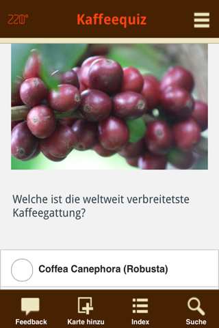 Kaffeequiz screenshot 2