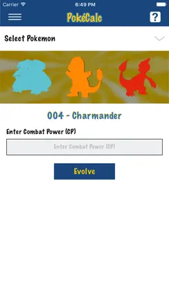 PokeCalc - CP Calculator for Pokémon Go iPhone image 2