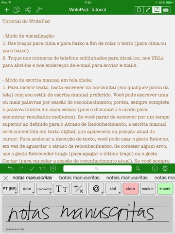 WritePad Português screenshot 2