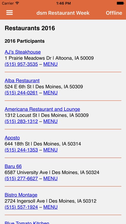 dsm Restaurant Week screenshot-3