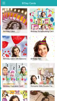 birthday cards free: happy birthday photo frame, gift cards & invitation maker iphone screenshot 3