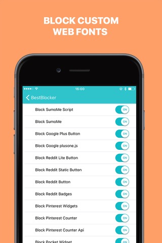 BestBlocker – Block Ads, Widgets, Porno Sites, Cookies and Fonts in Safariのおすすめ画像2