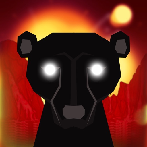 Shadow Tiger on dark forest world wild game icon