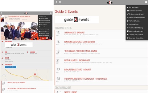 Guide 2 Events screenshot 2