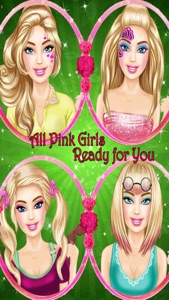 Pink Girl Real Makeover Salon screenshot #5 for iPhone