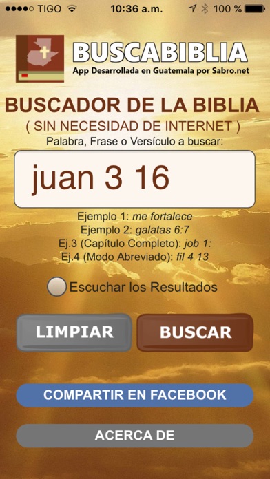 Screenshot #1 pour Buscabiblia Guatemala celubiblia