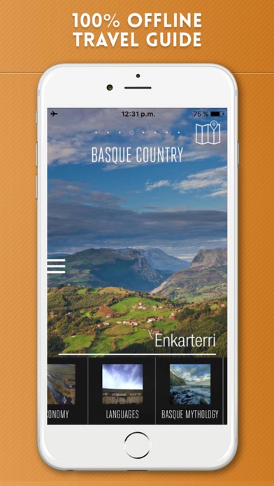 Basque Country Travel Guide and Offline Map Screenshot