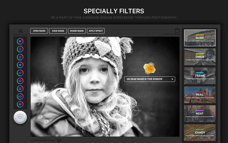 Filter Lens Party X Pro - Color Filters, Perfect Selfie plus Textures - 1.0 - (macOS)