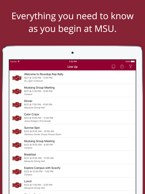 Screenshot #4 pour MSU & MORE: Midwestern State University Events