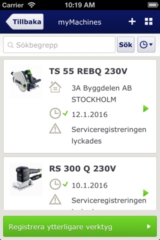 Festool screenshot 3