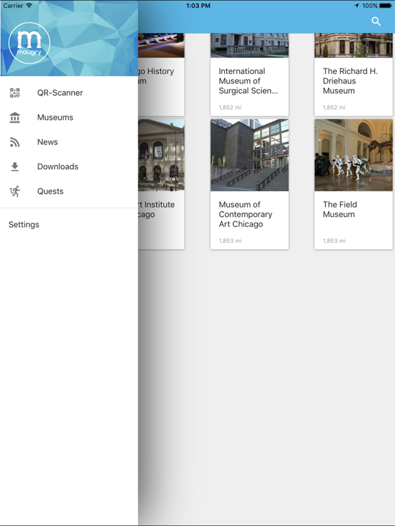 Maugry iPad screenshot 1 - Travel app