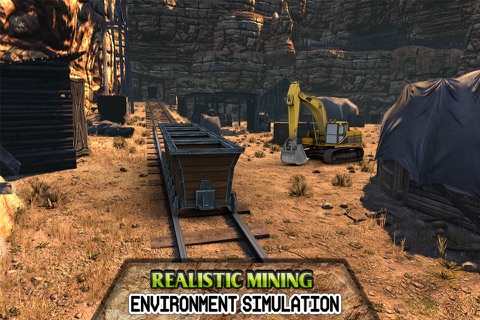 Mine Cart Simulator 3D - Offroad Mountain Construction 2016 Game screenshot 2