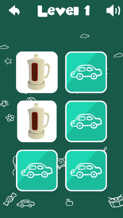 Objects Memory Game For Kids