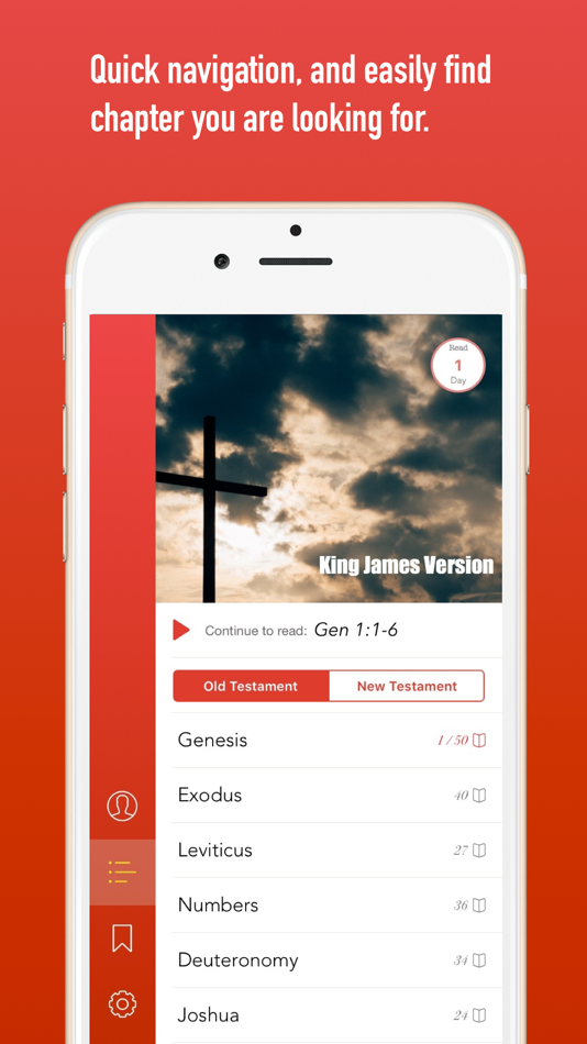 Bible - A beautiful, modern Bible app thoughtfully designed for for quick navigation and powerful study of KJV and more. - 1.1.0 - (iOS)